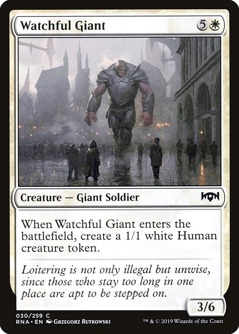 Watchful Giant (Ravnica Allegiance #30)