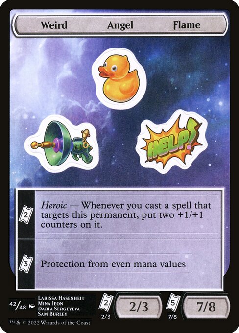 Weird Angel Flame (Unfinity Sticker Sheets #42)