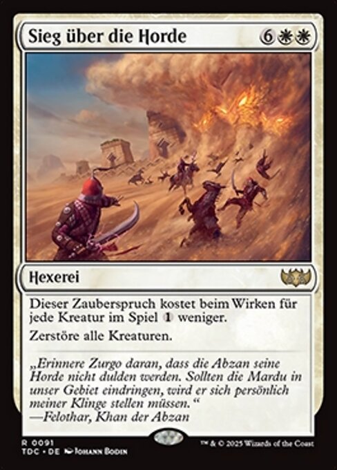 Sieg über die Horde