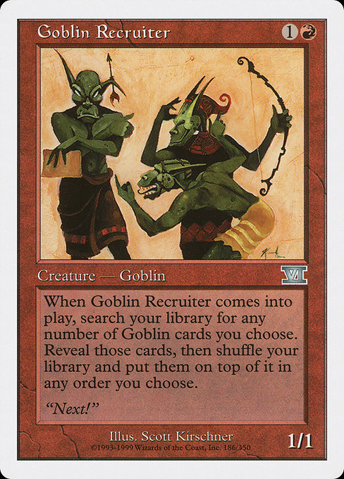 Goblin Recruiter (Classic Sixth Edition #186)