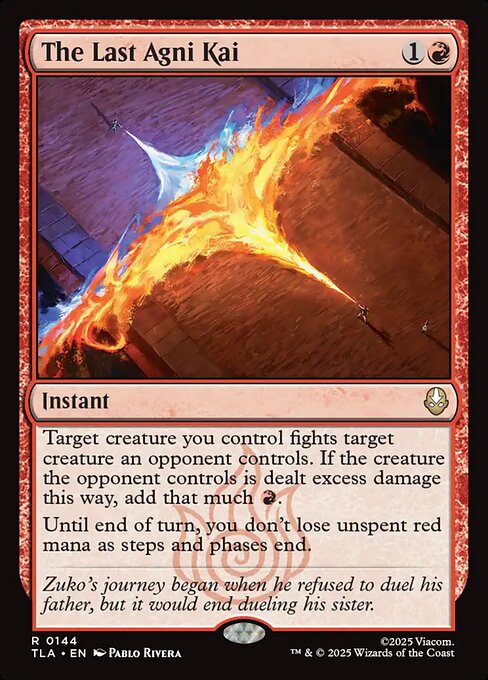 The Last Agni Kai magic the gathering card art