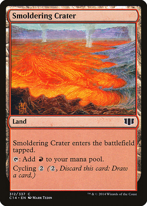 Smoldering Crater (Commander 2014 #312)