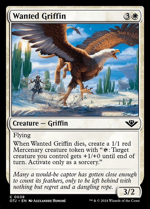 Griffon recherché|Wanted Griffin