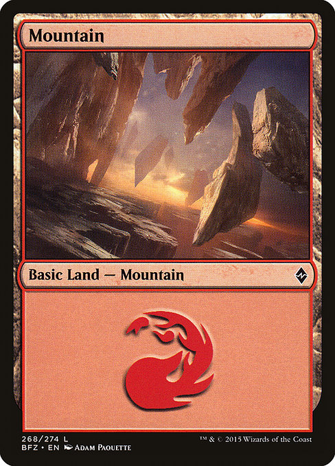 Mountain (Battle for Zendikar #268a)