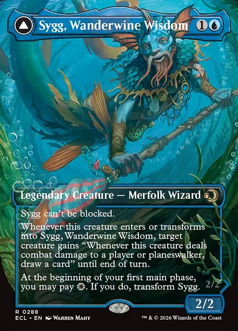 Sygg, Wanderwine Wisdom // Sygg, Wanderbrine Shield - (ecl)