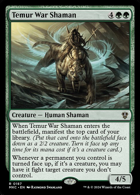 Temur War Shaman (Murders at Karlov Manor Commander #187)