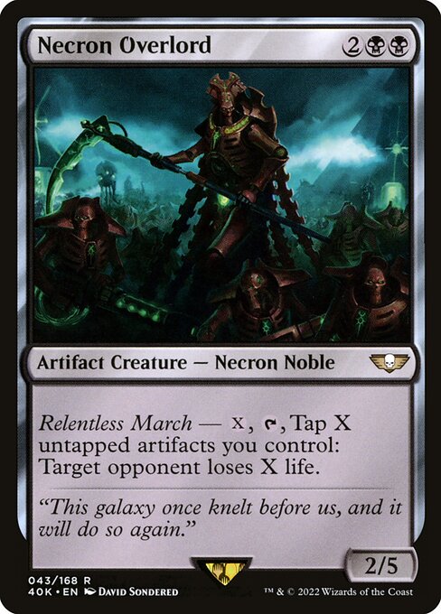 Necron Overlord card image