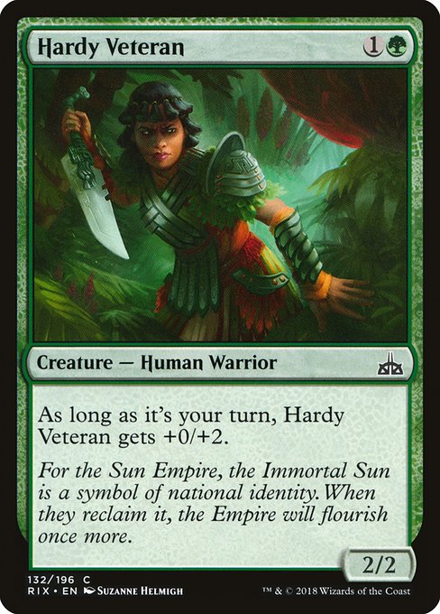 Hardy Veteran (Rivals of Ixalan #132)