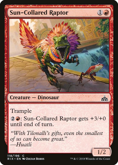 Sun-Collared Raptor (Rivals of Ixalan #118)