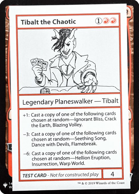 Tibalt the Chaotic (Mystery Booster Playtest Cards 2019 #66)