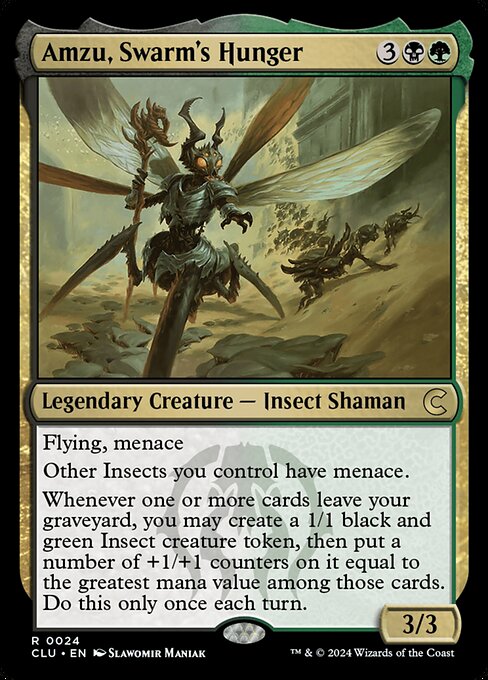 Amzu, Swarm's Hunger (Ravnica: Clue Edition #24)