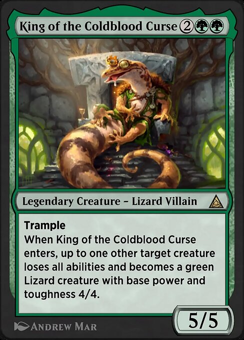 Lizard, Connors's Curse magic the gathering card art
