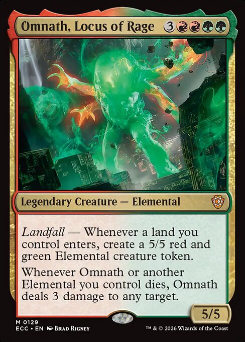 Omnath, Locus of Rage magic the gathering card art