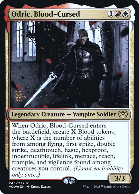 Odric, Blood-Cursed (Innistrad: Crimson Vow Promos #243s)
