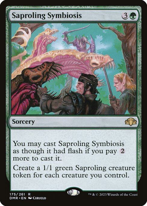 Saproling Symbiosis (Dominaria Remastered #175)