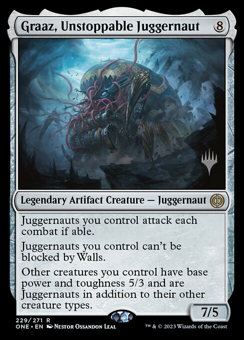 Graaz, Unstoppable Juggernaut (Phyrexia: All Will Be One Promos #229p)