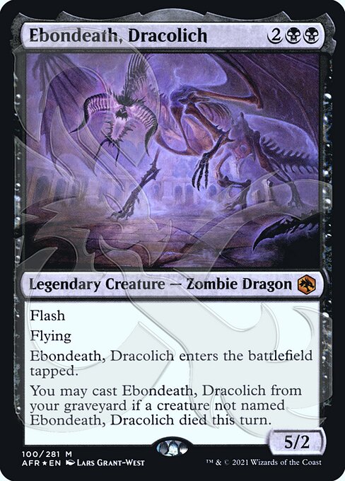 Ebondeath, Dracolich (Adventures in the Forgotten Realms Promos #100a)