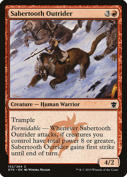 Sabertooth Outrider (Dragons of Tarkir #152)