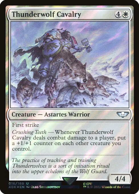 Thunderwolf Cavalry (Warhammer 40,000 Commander #16★)