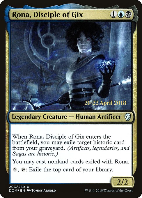 Rona, Disciple of Gix (Dominaria Promos #203s)