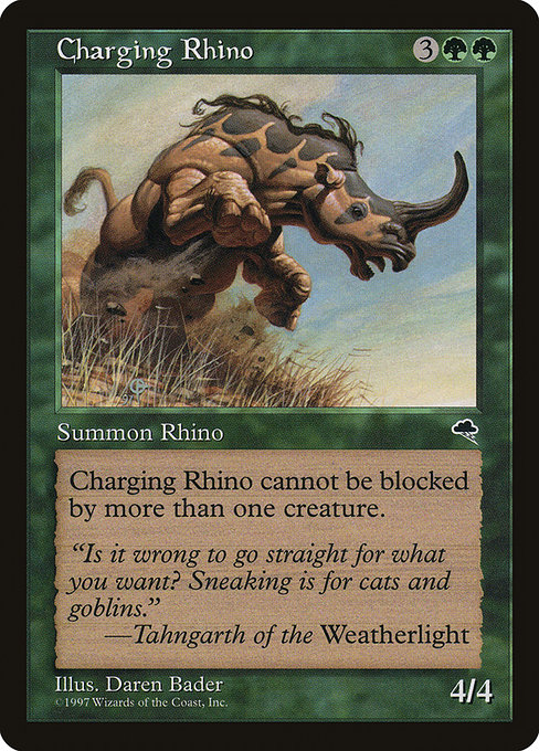 Charging Rhino (Tempest #218)