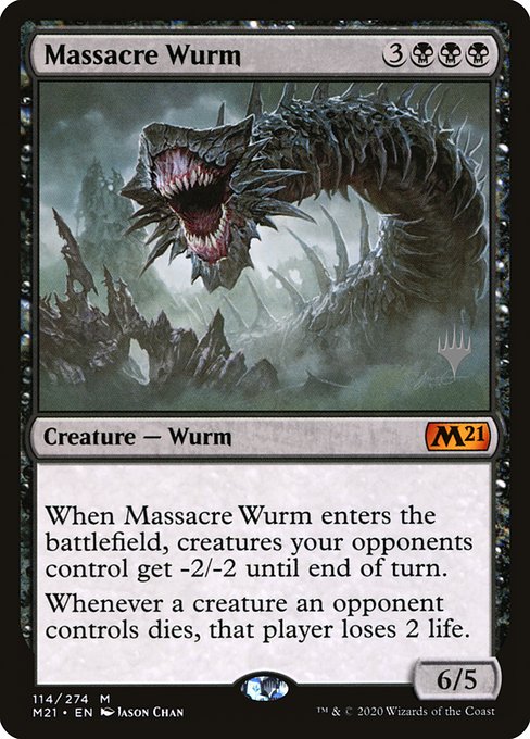 Massacre Wurm (Core Set 2021 Promos #114p)