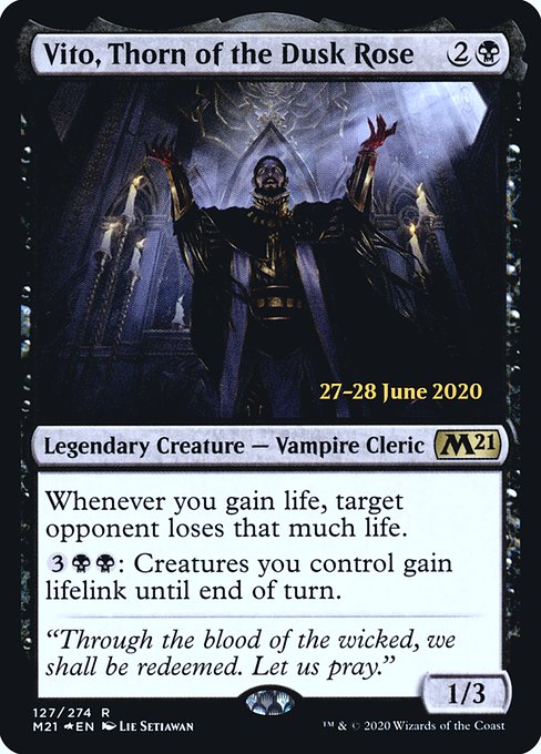Vito, Thorn of the Dusk Rose (Core Set 2021 Promos #127s)