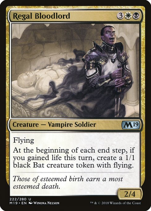 Regal Bloodlord (Core Set 2019 #222)