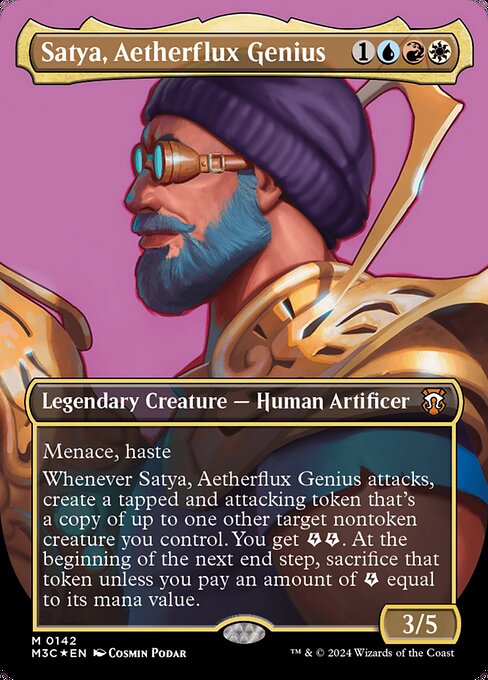 Satya, Aetherflux Genius (Modern Horizons 3 Commander #142)