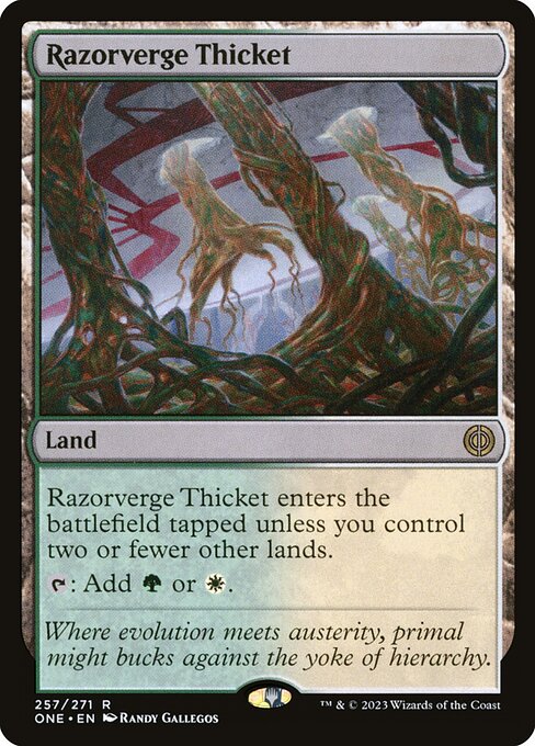 Razorverge Thicket (Phyrexia: All Will Be One #257)