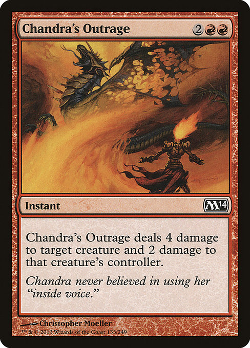 Chandra's Outrage (Magic 2014 #133)