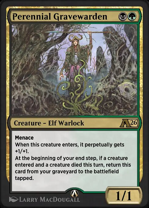 Perennial Gravewarden magic the gathering card art