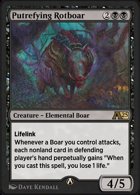 Putrefying Rotboar (Alchemy: Bloomburrow #10)