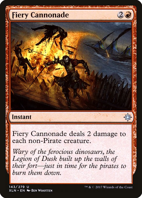 Fiery Cannonade (Ixalan #143)