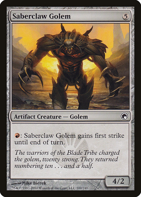 Saberclaw Golem card image