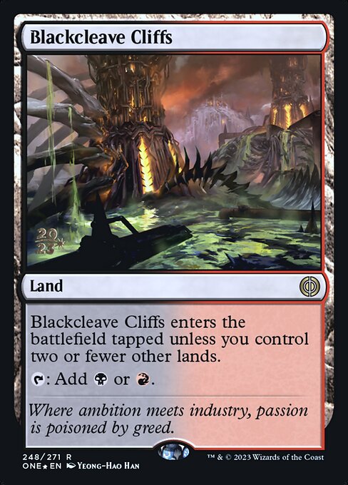 Blackcleave Cliffs (Phyrexia: All Will Be One Promos #248s)