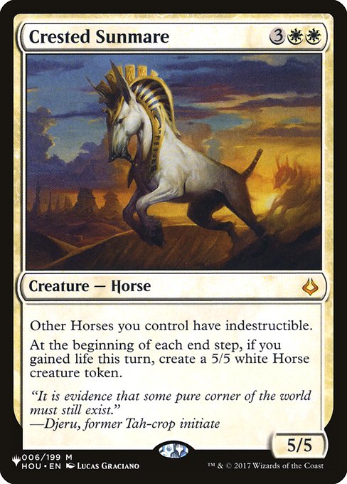 Crested Sunmare (The List #HOU-6)