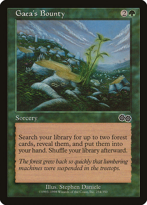 Gaea's Bounty (Urza's Saga #254)