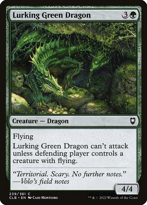 Lurking Green Dragon card image