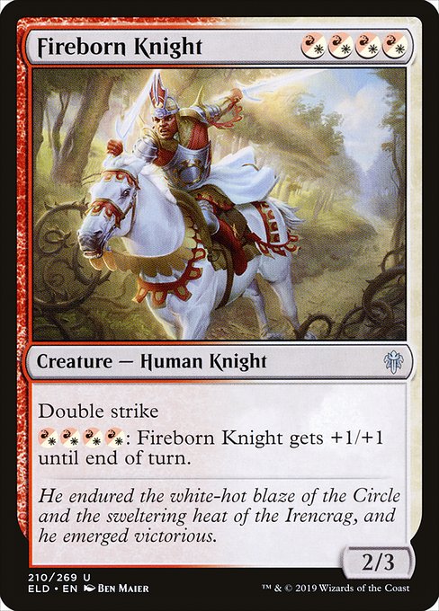 Fireborn Knight (Throne of Eldraine #210)