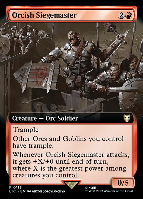 Orcish Siegemaster (Tales of Middle-earth Commander #116)