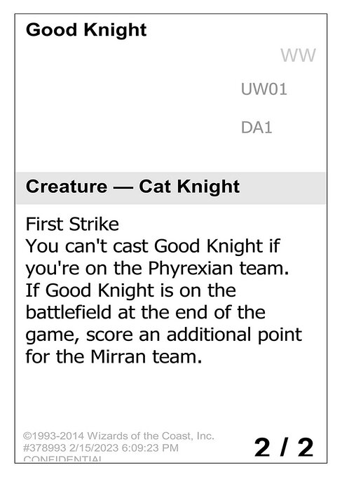 Good Knight (Unknown Event #UW01)