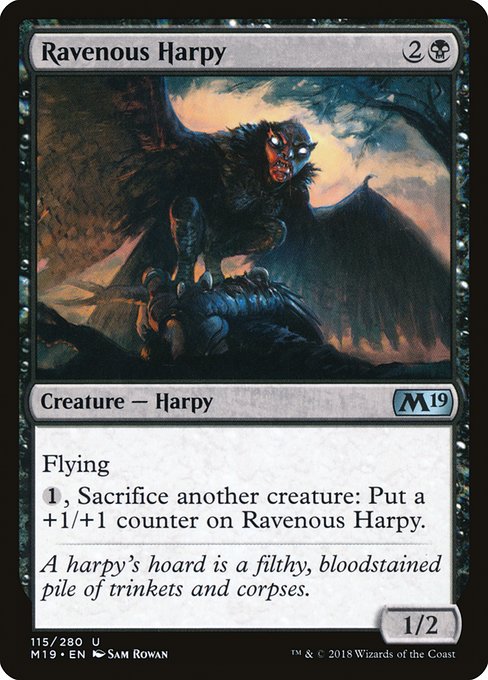 Ravenous Harpy (Core Set 2019 #115)