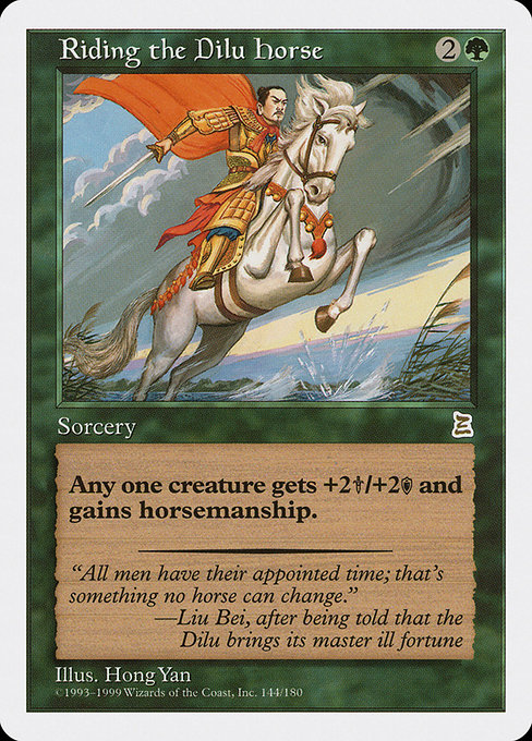 Riding the Dilu Horse card image