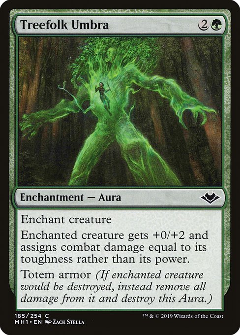 Treefolk Umbra (Modern Horizons #185)