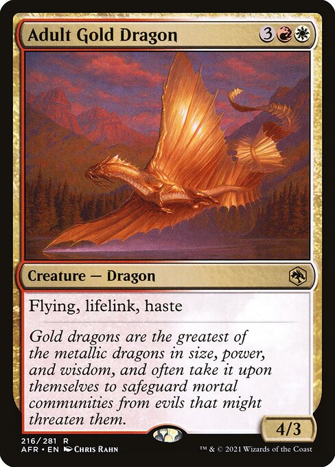 Adult Gold Dragon card image