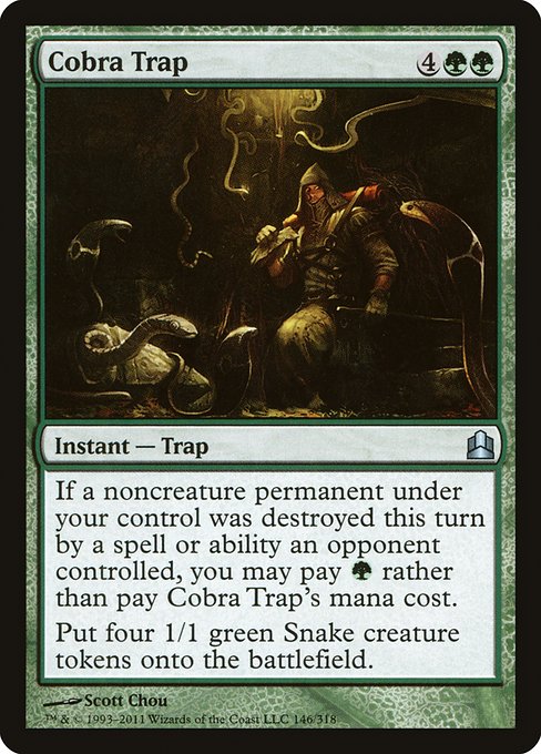 Cobra Trap (Commander 2011 #146)