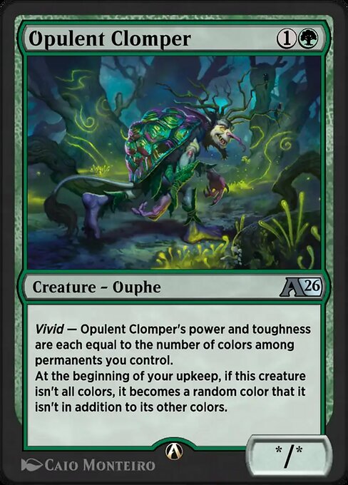 Opulent Clomper magic the gathering card art