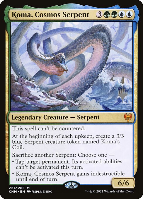 Koma, Cosmos Serpent (Kaldheim Promos #221p)