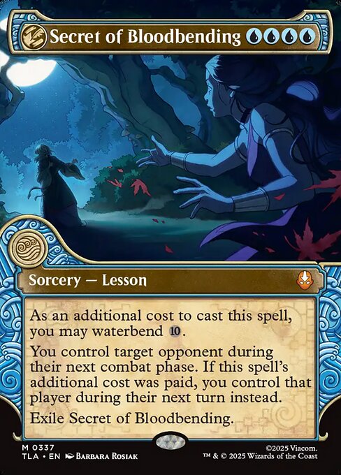 Secret of Bloodbending magic the gathering card art